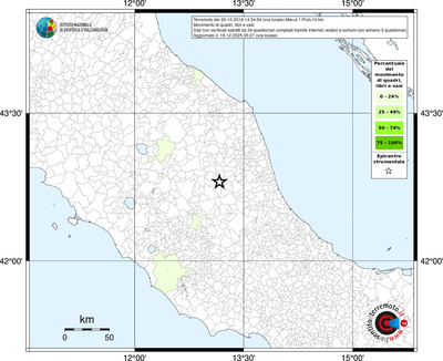 Mappa territorio comunale con almeno 3 questionari