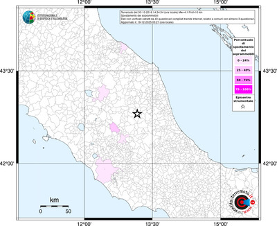 Mappa territorio comunale con almeno 3 questionari