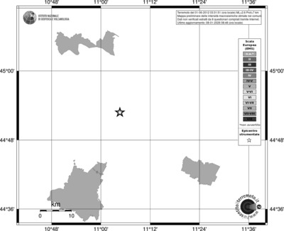 Mappa EMS - territori comuni