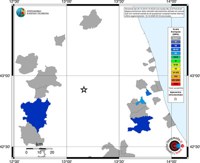 Mappa EMS - territori comuni