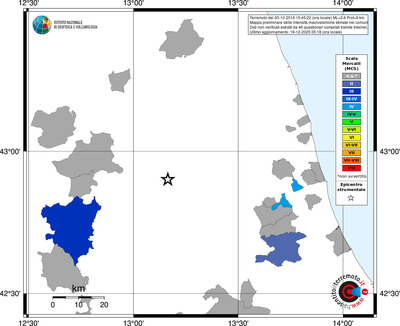 Mappa MCS - territori comuni