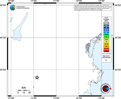 Mappa EMS - territori località
