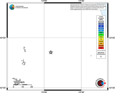Mappa EMS - territori località