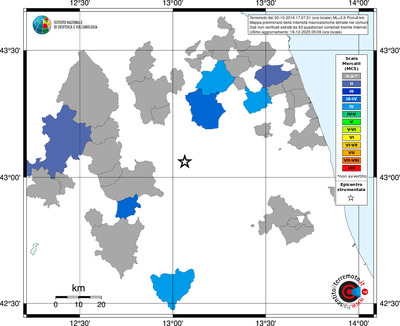 Mappa MCS - territori comuni