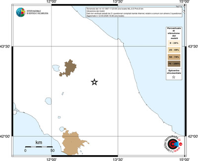 Mappa territorio comunale con almeno 3 questionari