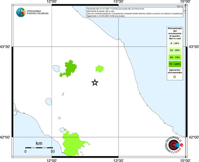 Mappa territorio comunale con almeno 3 questionari