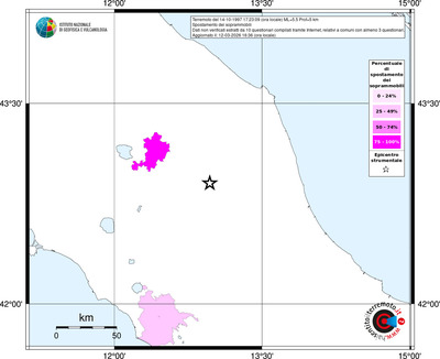 Mappa territorio comunale con almeno 3 questionari