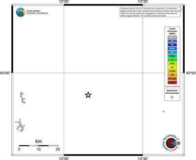 Mappa EMS - territori località