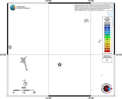 Mappa EMS - territori località