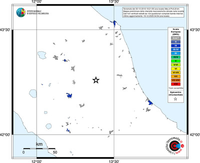 Mappa EMS - territori località