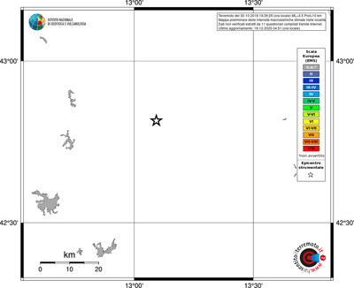 Mappa EMS - territori località