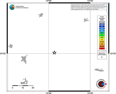 Mappa EMS - territori località