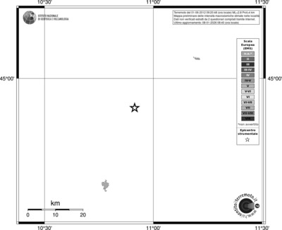 Mappa EMS - territori località