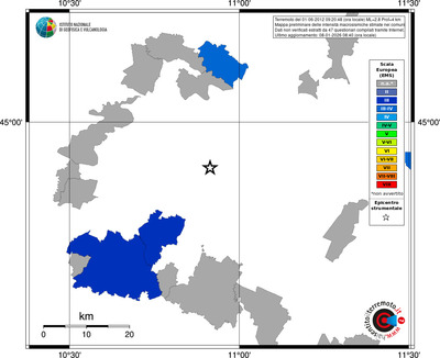 Mappa EMS - territori comuni