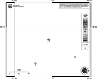 Mappa EMS - territori località