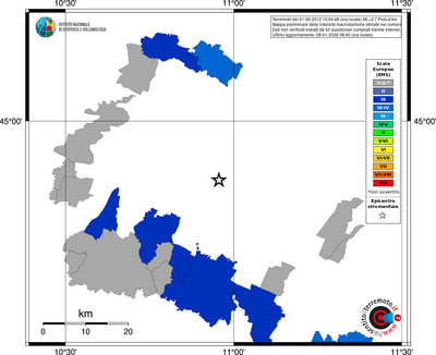 Mappa EMS - territori comuni