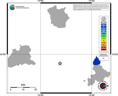 Mappa EMS - territori comuni