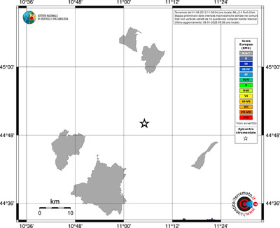 Mappa EMS - territori comuni