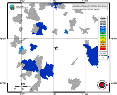 Mappa EMS - territori comuni