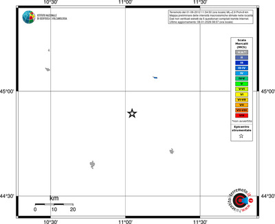 Mappa MCS - territori località
