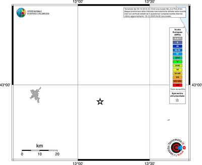 Mappa EMS - territori località