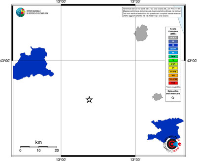 Mappa EMS - territori comuni