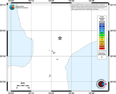 Mappa EMS - territori località