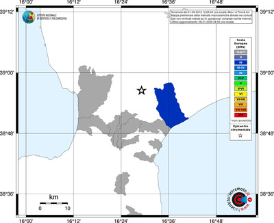 Mappa EMS - territori comuni