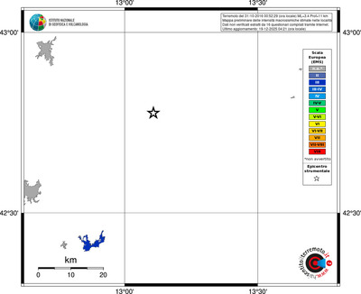 Mappa EMS - territori località