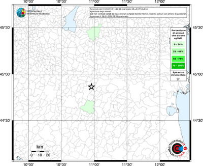 Mappa territorio comunale con almeno 3 questionari