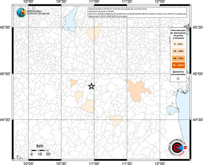 Mappa territorio comunale con almeno 3 questionari