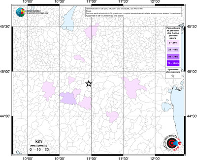 Mappa territorio comunale con almeno 3 questionari