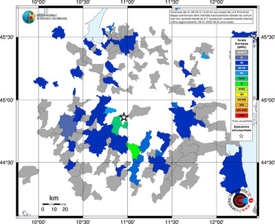 Mappa EMS - territori comuni