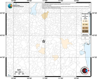 Mappa territorio comunale con almeno 3 questionari