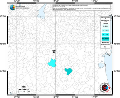 Mappa territorio comunale con almeno 3 questionari
