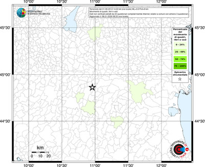 Mappa territorio comunale con almeno 3 questionari