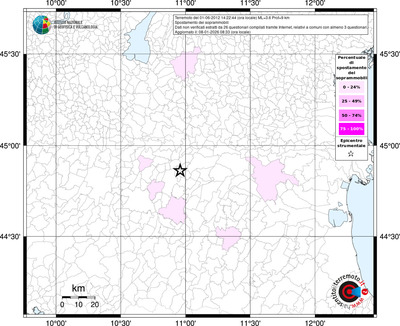 Mappa territorio comunale con almeno 3 questionari