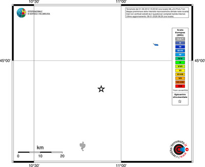 Mappa EMS - territori località