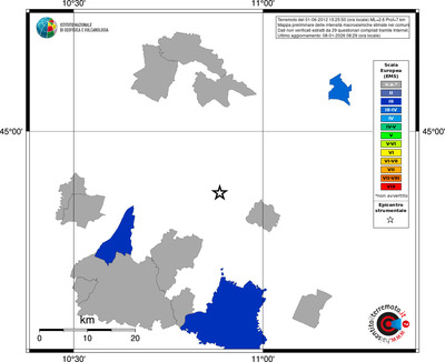 Mappa EMS - territori comuni