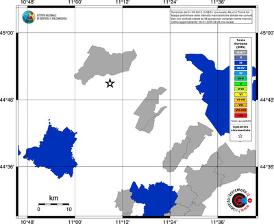 Mappa EMS - territori comuni