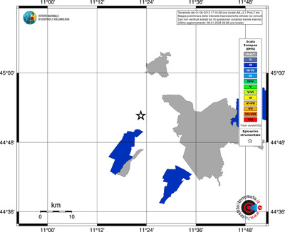 Mappa EMS - territori comuni