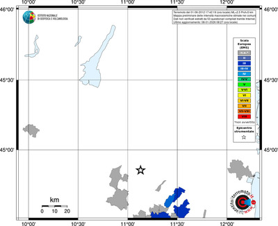 Mappa EMS - territori comuni