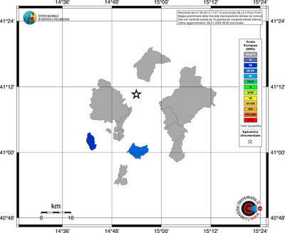 Mappa EMS - territori comuni