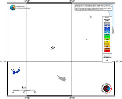 Mappa EMS - territori località