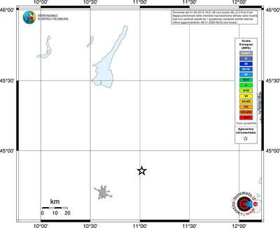 Mappa EMS - territori località