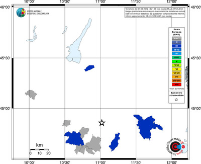Mappa EMS - territori comuni