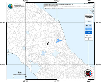 Mappa territorio comunale con almeno 3 questionari