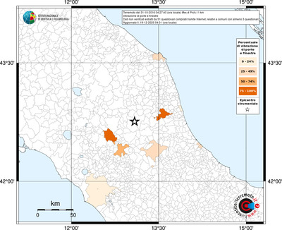 Mappa territorio comunale con almeno 3 questionari