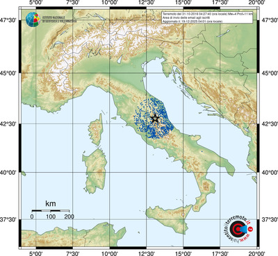 Area di invio delle email agli iscritti