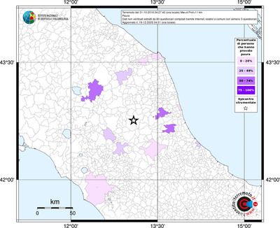 Mappa territorio comunale con almeno 3 questionari